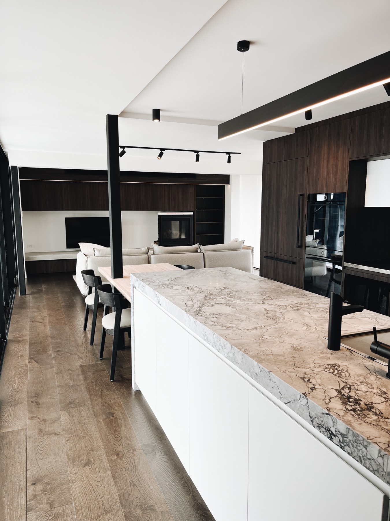 Kitchen and living