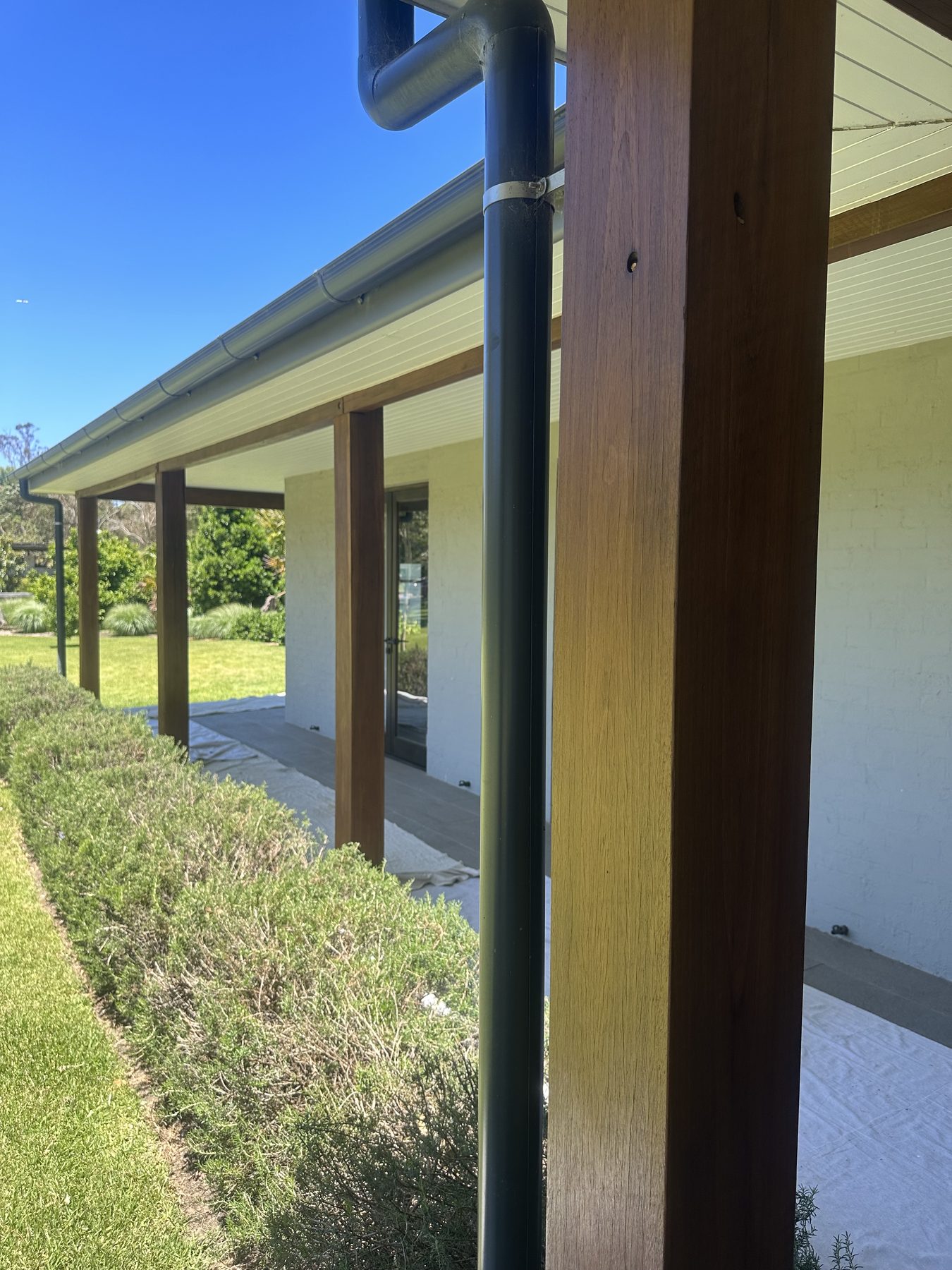 Timber post finish