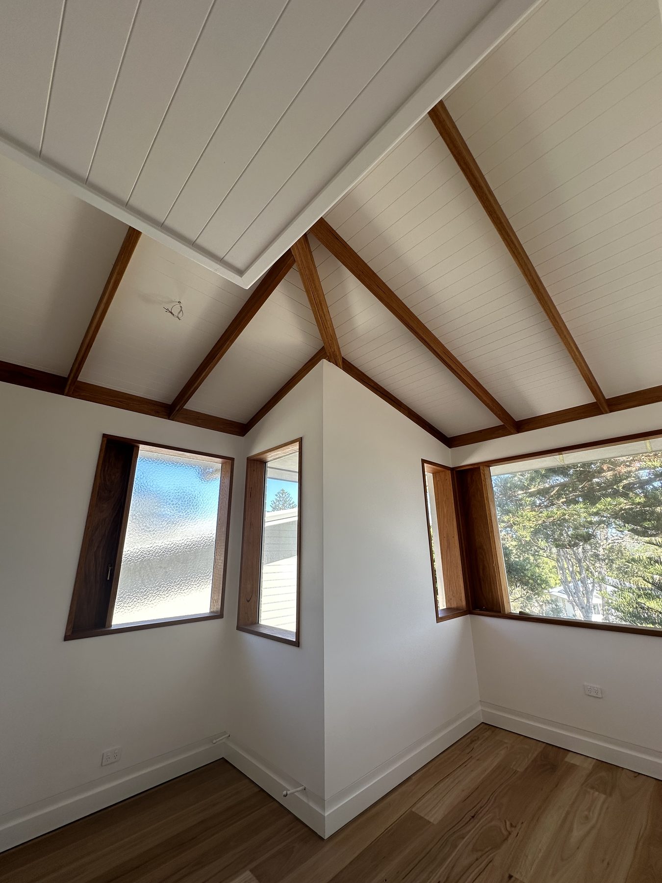 Window and ceiling beams
