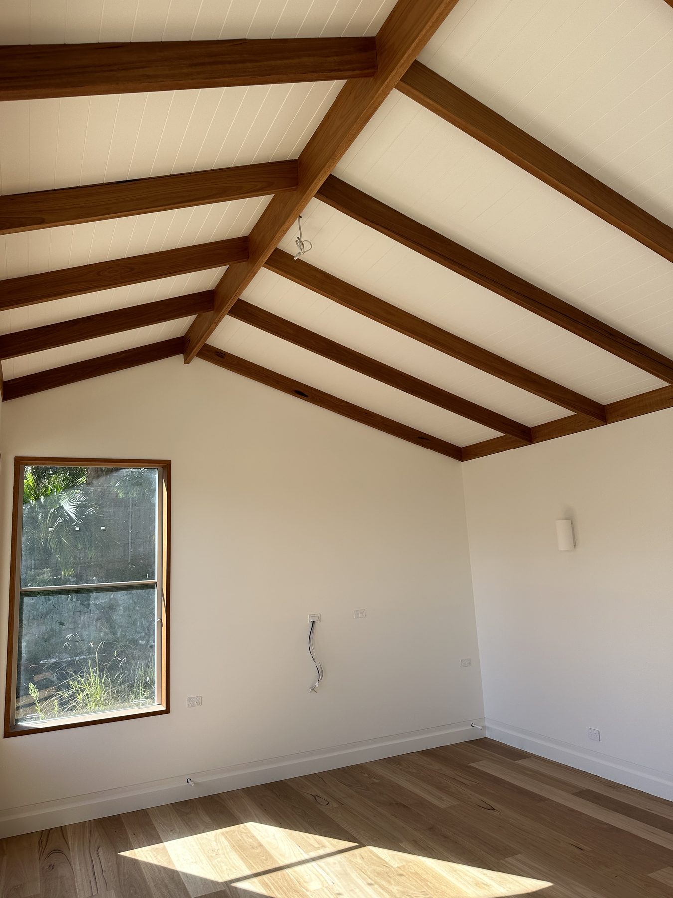 Natural timber beams