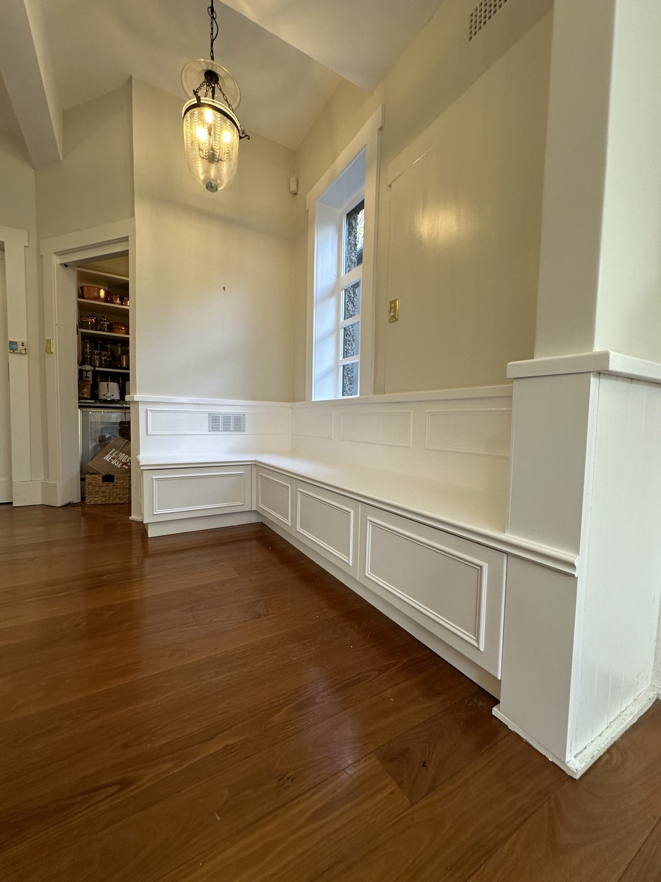 Hallway panel finish