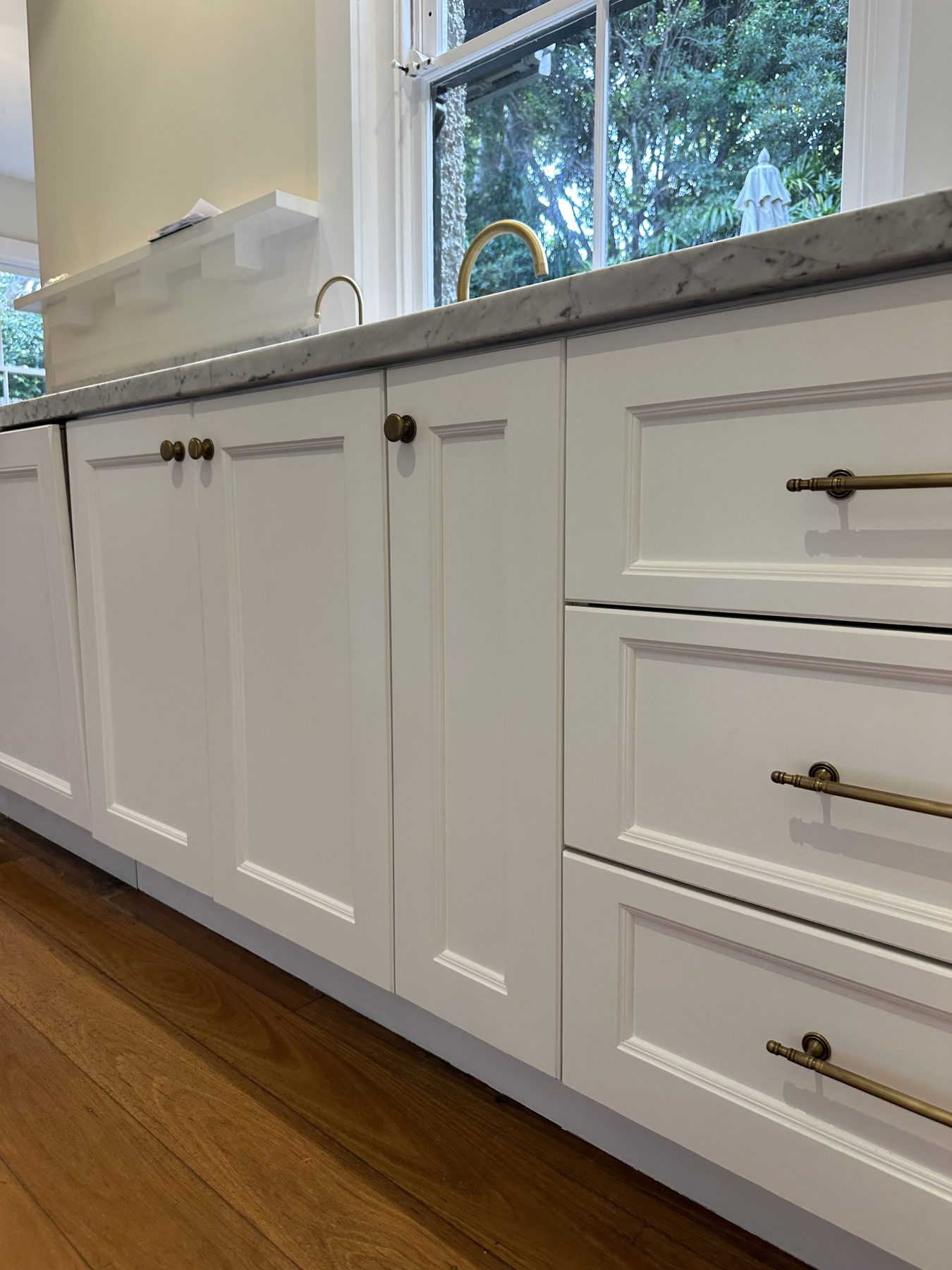 Painted kitchen joinery