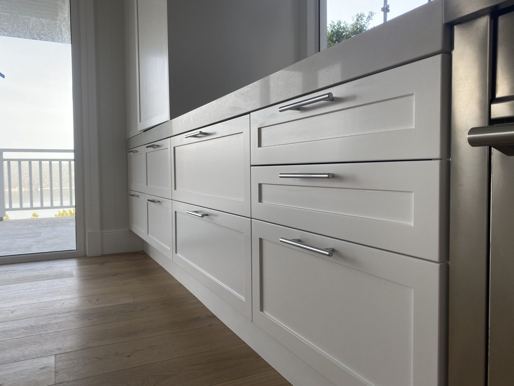 Kitchen drawer finish
